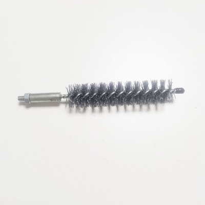 Male Thread Abrasive Nylon Spin Grit Tube Cleaning Brush