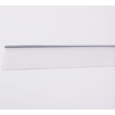 White Nylon Fill Bristle Door Brush Seal