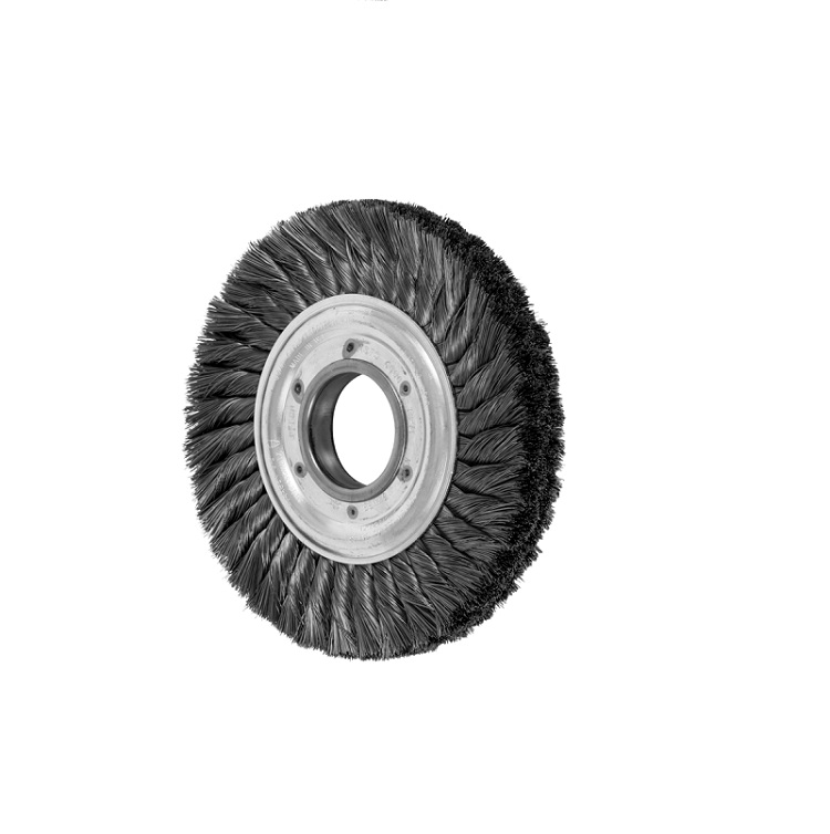 double layer twisted brush wheel