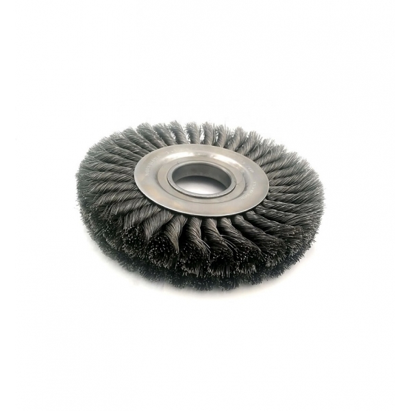 double layer twisted brush wheel