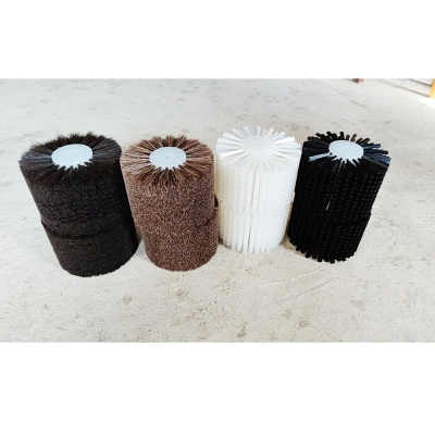 Cylinder Round Soft Bristle Horsehair Roller Brush for Cleaning