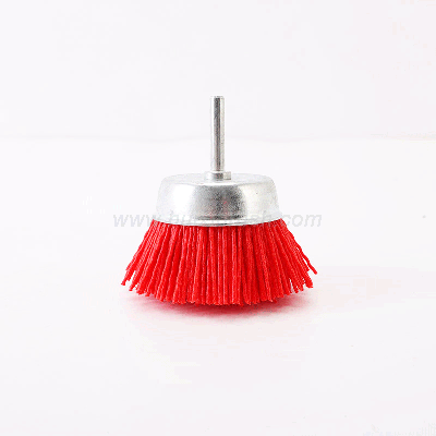 Red Nylon Wire Cup Brush