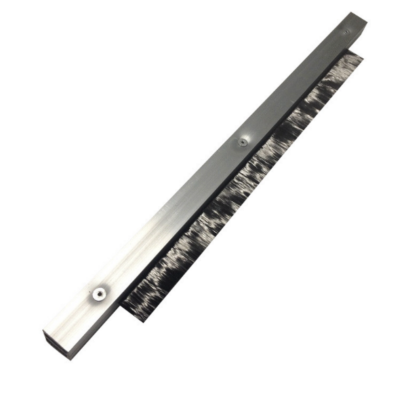 Anti-static ESD carbon fiber strip brush with aluminum holder