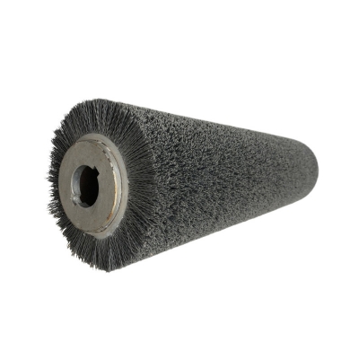 Industrial custom silicon carbide abrasive wire deburring polishing roller brush
