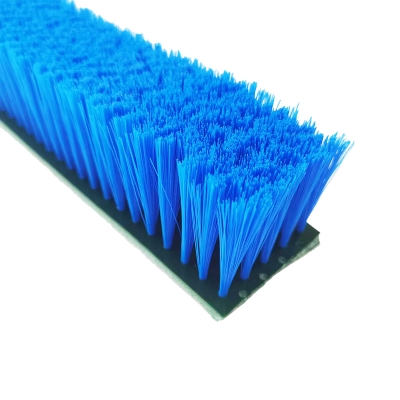 Blue Nylon Flexible Strip Brush PVC conveyor Belt Brush for cleaning