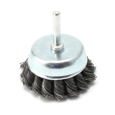  Stainless Steel Knotted Cup Brush with Handle