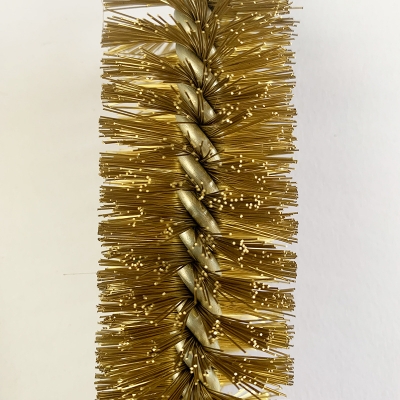 Steel wire brass wire boiler tube cleaning brush inner hole polishing brush