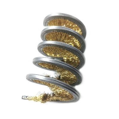 5 Coil Inverted Brass Spiral Brush