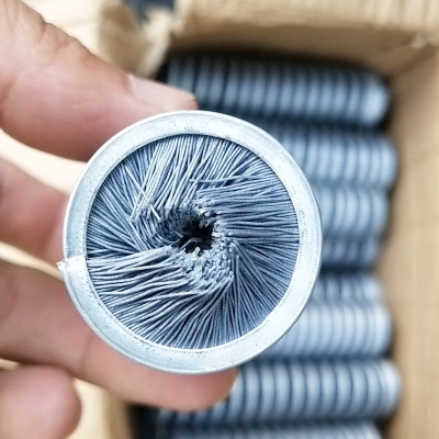 Abrasive Bristle Inverted Descaling Spiral Brush