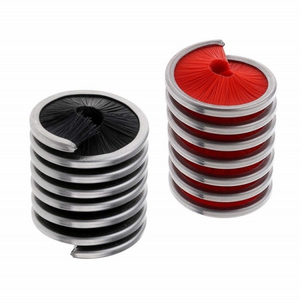 nylon bristle spiral brush,